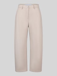 Regular Fit Leder- / Kunstlederhose mit Label-Detail Modell 'PHIBI' von Raffaello Rossi Beige - 25