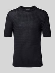 T-Shirt mit geripptem Rundhalsausschnitt von Emporio Armani - 33