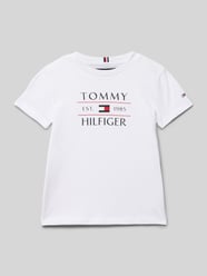 T-Shirt mit Label-Print von Tommy Hilfiger Kids - 33