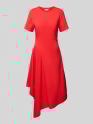 Sukienka midi taliowana z marszczeniami i asymetryczną spódnicą - kg_36 od s.Oliver RED LABEL - 3