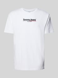 T-Shirt mit Label-Print von Tommy Jeans Weiß - 5