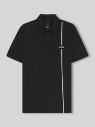 męski t-shirt o kroju regular fit sport z taśmą z logo od BOSS Green - 36