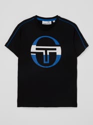 T-shirt z nadrukiem z logo model ‘Death’ od SERGIO TACCHINI Czarny - 19
