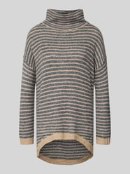 Sweter z dzianiny o kroju oversized z prążkowanymi wykończeniami od Apricot - 45