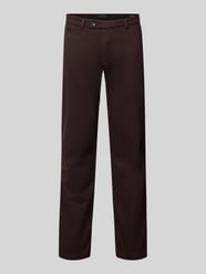 Slim Fit Chino aus Baumwoll-Mix von bugatti Bordeaux - 1