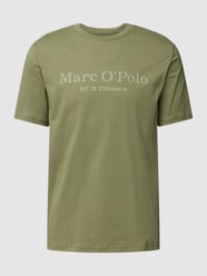 T-Shirt mit Label-Print von Marc O'Polo Grün - 29