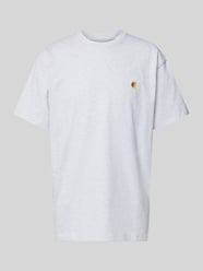 T-shirt met labelstitching, model 'CHASE' van Carhartt Work In Progress Grijs / zwart - 25