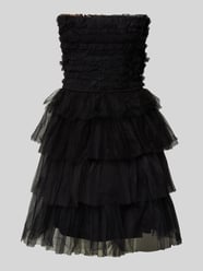 Cocktailkleid im Bandeau-Design von LACE & BEADS Schwarz - 37