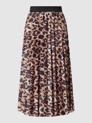 Midirok met dierenprint, model 'Nitban'  van Vila Grijs / zwart - 34