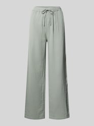 krój relaxed fit Szerokie spodnie z bawełny organicznej model 'THYRA' od ONLY - 45