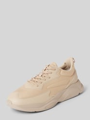 Sneakers met vetersluiting, model 'Leon' van HUGO Beige - 4