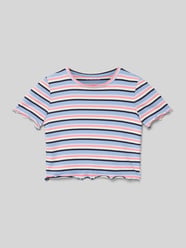 Regular Fit T-Shirt mit Effekt Garn von Tom Tailor - 29