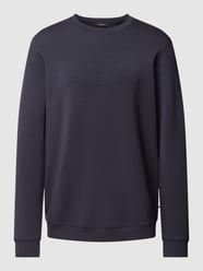 Sweatshirt mit geripptem Rundhalsausschnitt Modell 'harry' von Matinique Blau - 41