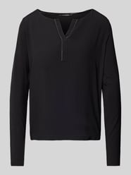 Longsleeve mit Label-Detail von comma Schwarz - 39