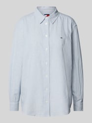 Relaxed fit blouseshirt van een mix van katoen en linnen van Tommy Jeans - 5