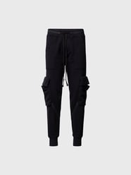 Sweathose mit Cargotaschen von Greg Lauren Schwarz - 13