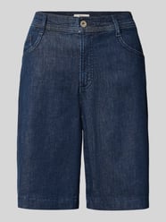 szorty jeansowe o kroju regular fit z mieszanka bawełny model 'MAINE B' od Brax - 2