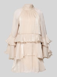 Sukienka mini w efekcie stopniowania model 'Flowy frill' od Gina Tricot - 10