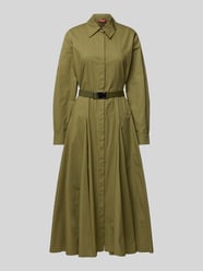 Hemdblusenleid mit Taillengürtel Modell 'DANCING' von Max Mara Studio - 16