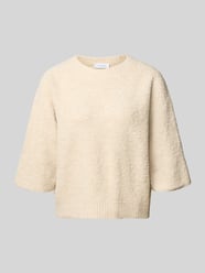 Relaxed Fit Pullover mit Lanawoll-Anteil von Rich & Royal Beige - 26
