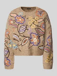 Regular fit pullover met wol, in tricotlook van Oui - 7
