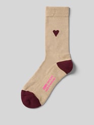 Socken mit Label-Print von UNIO HAMBURG Beige - 31