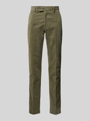 Corduroy broek met knoop- en ritssluiting van MCNEAL Groen - 37