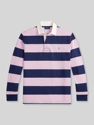 regular fit sweatshirt van puur katoen model 'LS RUGBY M3' van Polo Ralph Lauren Fuchsia - 21