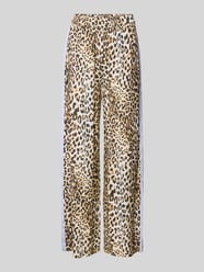 Spodnie materiałowe z prostą nogawką i lampasami od Emily Van den Bergh - 5