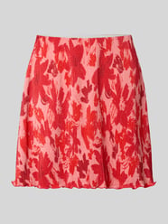 Uitlopende mini-rok met all-over motief model 'FLORA' van PIECES - 40