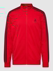 Bluza rozpinana z detalami z logo od ADIDAS SPORTSWEAR Czerwony - 30