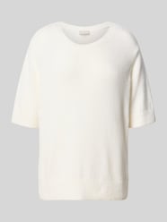 Sweter z dzianiny o kroju oversized z okrągłym dekoltem od Milano Italy - 46