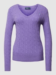Gebreide pullover met kasjmier, model 'KIMBERLY' van Polo Ralph Lauren Paars - 27