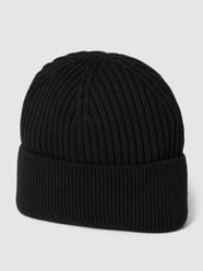 Beanie met brede omslag van s.Oliver RED LABEL Grijs / zwart - 8
