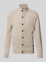 Strickjacke mit Stehkragen von Barbour Grau - 7