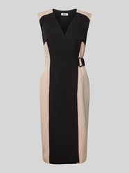 Knielange jurk in wikkellook van DKNY - 40