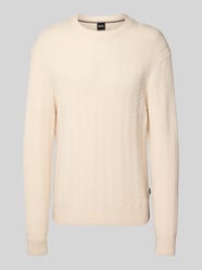 Regular fit gebreide pullover van pure scheerwol, model 'HITALO' van BOSS - 44