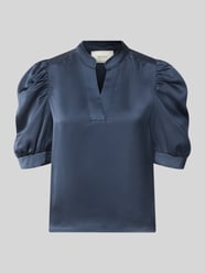 Regular Fit Bluse aus Satin mit Puffärmeln Modell 'Roella' von Neo Noir - 12