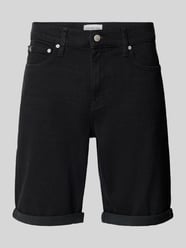 Slim Fit Jeansshorts mit Label-Detail von Calvin Klein Jeans Schwarz - 33