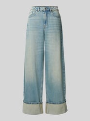 Wide Leg Jeans im 5-Pocket-Design von Jake*s Casual Blau - 17