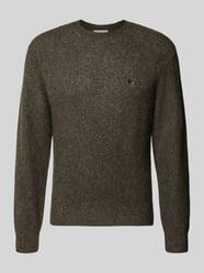 Sweter z dzianiny z wyhaftowanym logo model 'CURTIS' od Carhartt Work In Progress - 4