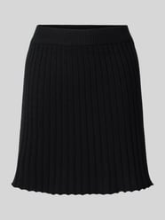 Spódnica mini z dzianiny z mieszanki bawełny model ‘JOYLYNN’ od PIECES - 2