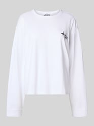 Shirt met lange mouwen in riblook met ronde hals van JAKE*S STUDIO WOMAN - 17