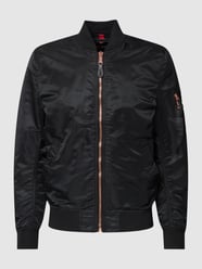 Bomberjacke mit Stehkragen von Alpha Industries Schwarz - 32