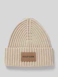 Mütze mit Label-Patch Modell 'MONOTYPE' von Tommy Hilfiger Beige - 18