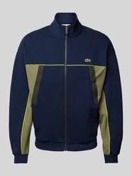 Sweatjacke mit Stehkragen von Lacoste Blau - 43