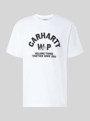 Regular fit t-shirt van puur katoen model 'Column' van Carhartt Work In Progress - 19