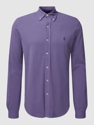 Freizeithemd mit Logo-Stitching von Polo Ralph Lauren Lila - 44