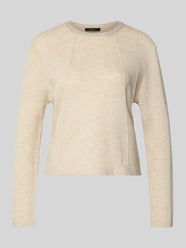 Strickpullover aus Woll-Mix mit Ziersteinbesatz von Oui - 30