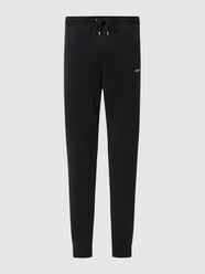 Koszula biznesowa o kroju slim fit z dżerseju  od Les Deux Czarny - 48